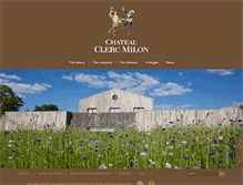 Tablet Screenshot of chateau-clerc-milon.com